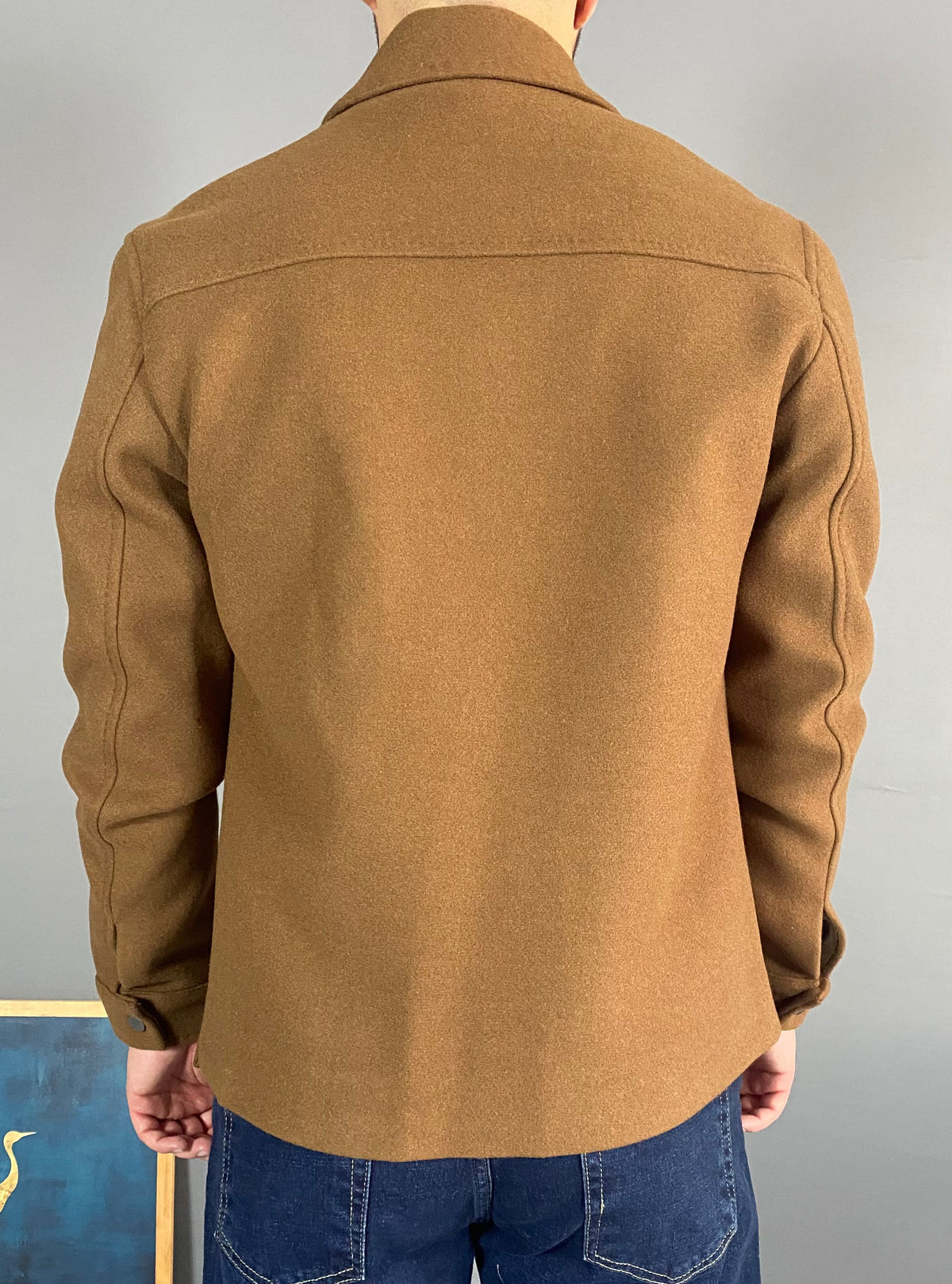 Kahverengi (Camel Renk) Kaşe Kaban