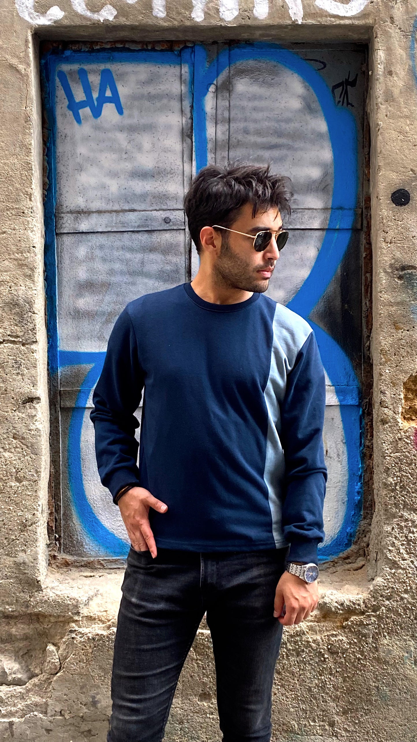 Çizgili Sweatshirt