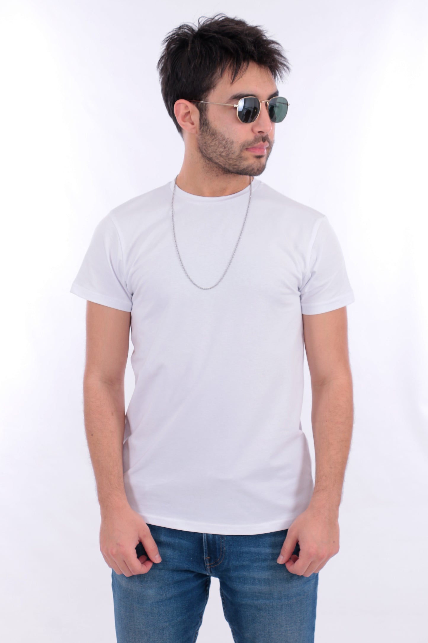 Beyaz Slimfit Tshirt