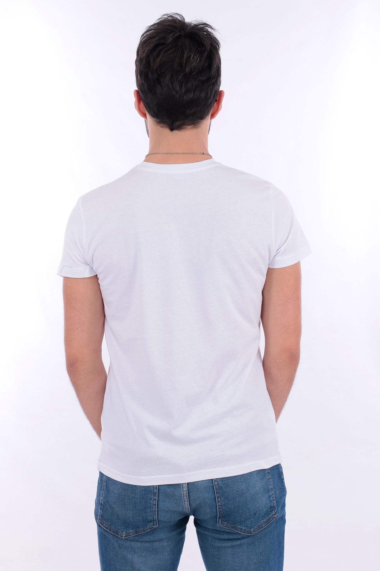 Beyaz Slimfit Tshirt