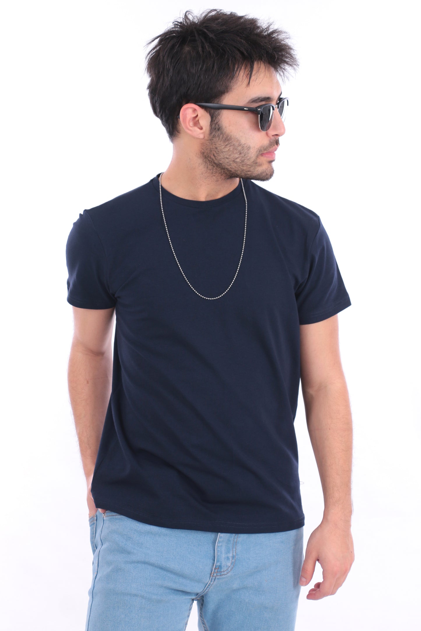 Lacivert Slimfit Tshirt