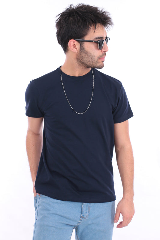Lacivert Slimfit Tshirt